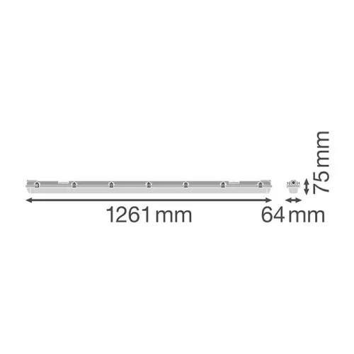 LED lámpatest 21W 4000K 61cm IP65 ECO por és páramentes LEDVANCE
