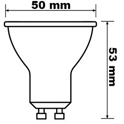GU10 LED izzó 4.5W = 50W 350lm 4000K Semleges 36° BELLALUX