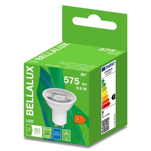 GU10 LED izzó 6.9W = 80W 575lm 4000K Semleges 36° BELLALUX