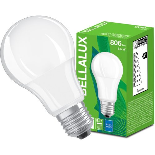 E27 A60 LED izzó 8.5W = 60W 806lm 4000K Semleges 200° BELLALUX