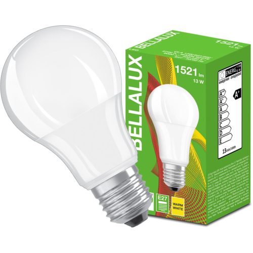 E27 A60 LED izzó 13W = 100W 1521lm 2700K Meleg 200° BELLALUX