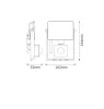 LED reflektor kültéri halogén 10W 900lm 3000K meleg fehér mozgás- és alkonyérzékelővel fekete IP65 IK06 Bellalux reflektor