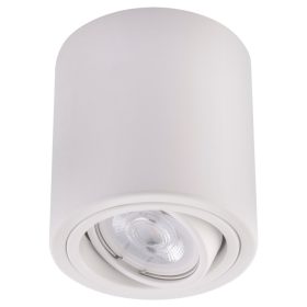   Felületre szerelhető HALOGÉN lámpatest alumínium fehér SPOT TUBE 10cm LED GU10 Bellaluxhoz