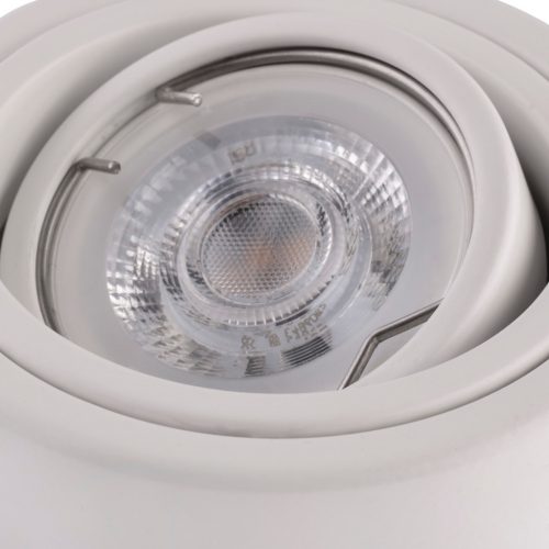 Felületre szerelhető HALOGÉN lámpatest alumínium fehér SPOT TUBE 10cm LED GU10 Bellaluxhoz