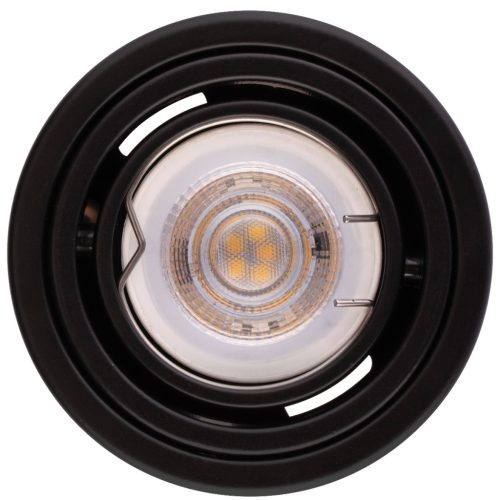 Felületre szerelhető HALOGÉN lámpatest alumínium fekete SPOT TUBE 10cm LED GU10 Bellaluxhoz