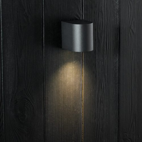 Kerti fali lámpa, emelvény, kültéri lámpa GU10, fekete