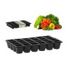 3 db termesztőtálca készlet 22x36x4,5 cm 24 cellás Multi-edény palánták kiszúrásához