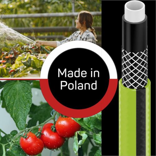 Kerti víztömlő 4 rétegű fonással 3/4" 25 m erős QUATTRO CELLFAST