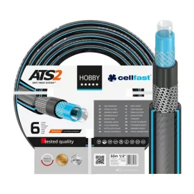   Locsolótömlő 6 rétegű fonattal 1/2" 50 m erős HOBBY ATS2 CELLFAST