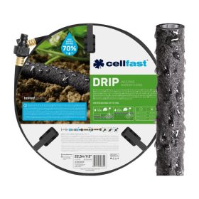   Kerti tömlő 22,5 m csepegtető izzasztó öntözés DRIP 1/2" CELLFAST