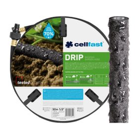   Kerti tömlő 30 m csepegtető izzasztó öntözés CSEPEGETŐ 1/2" CELLFAST