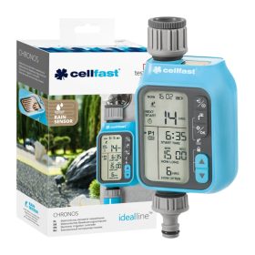   Elektronikus óravezérlő programozó Digitális kerti öntözés Chronos IDEAL CELLFAST