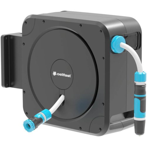 Automata kerti tömlőtekercs 20 m-es tömlőhegyekkel + öntöző ERGO CELLFAST készlet