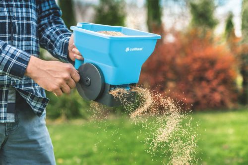 Kézi vetőgép fűmagokhoz, műtrágyákhoz, CELLFAST szórógép