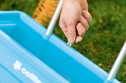 Univerzális vetőgép fűmagokhoz, műtrágyákhoz, CELLFAST kerekes szórógép