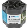 Kerti gyepszegély Rugalmas hullámos 15cm x 9m Grafit CELLFAST