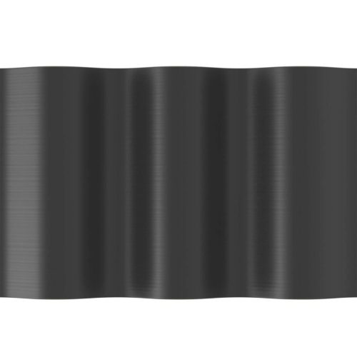 Kerti gyepszegély Rugalmas hullámos 20cm x 9m Grafit CELLFAST