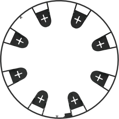 Kerti pázsit szegély rugalmas fekete UNIBORD 100cm erős fagyálló CELLFAST