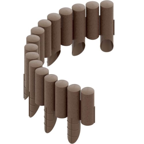 Kerti Palisade Kerítés Határ Gyepszegély 4 STANDARD Barna 2,3 m Erős Fagyálló CELLFAST