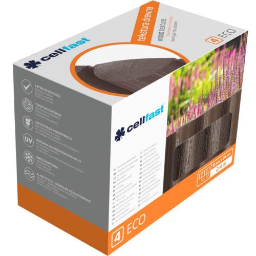 Kerti Palisade Kerítés Határ Gyepszegély 4 ECO Barna 2,4 m Erős Fagyálló CELLFAST