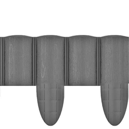 Kerti Palisade Kerítés Határ Gyepszegély 4 ECO Graphite 2,4 m Erős Fagyálló CELLFAST