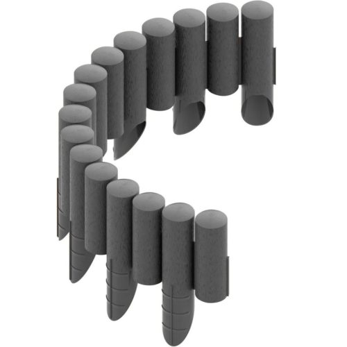 Kerti Palisade Kerítés Határ Gyepszegély 4 ECO Graphite 2,4 m Erős Fagyálló CELLFAST