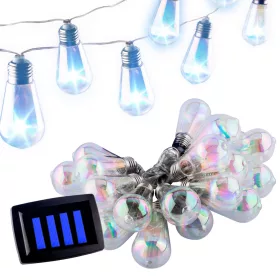   Solar Garden Garland 20x LED fénylánc dekoratív golyók 5,8 m hideg