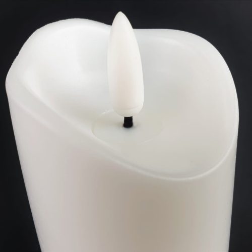 Elektromos betétes LED gyertya Lánghatású gyertya 15 cm