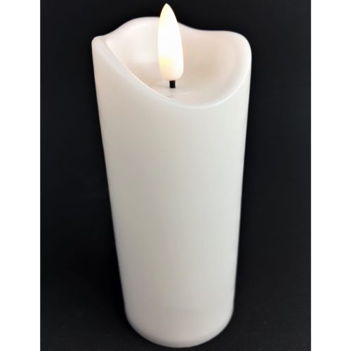 Elektromos betétes LED gyertya Lánghatású gyertya 15 cm