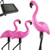 3x SOLAR LED kültéri kerti lámpa Flamingos 54cm