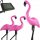 3x SOLAR LED kültéri kerti lámpa Flamingos 54cm