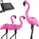 3x SOLAR LED kültéri kerti lámpa Flamingos 54cm