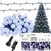Fényfüggöny karácsonyi fények CSERESZNYA GOLYÓ 200LED Hideg fehér 3+16m