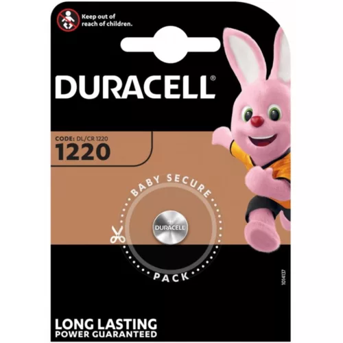 DURACELL DL1220 CR1220 3V lítium gombelemes buborékfólia 1db