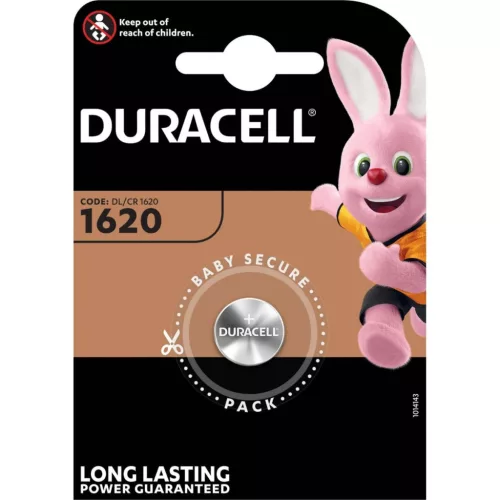 LITHIUM GOMBELEM DURACELL DL1620 CR1620 Buborékfólia 1 db.