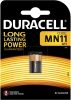 Alkáli elem Duracell MN11 11A L1016 E11A 6V buborékfólia 1 db.