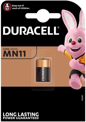 Alkáli elem Duracell MN11 11A L1016 E11A 6V buborékfólia 1 db.