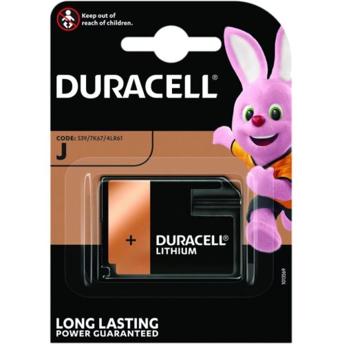 DURACELL J 7K67 4LR61 6V alkáli elemek 1 db-os buborékfólia.