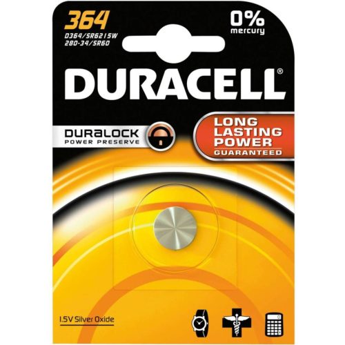 EZÜST AKKUMULÁTOR DURACELL D 364 SR60 G1 1 db-os buborékfólia.