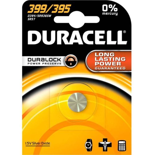 EZÜST AKKUMULÁTOR DURACELL D 399 395 SR57 1,5V Buborékfólia 1 db.