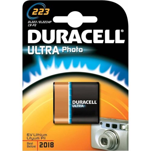 DURACELL CRP2 DL223 CR-P2 6V lítium elem Buborékcsomagolás 1 db.