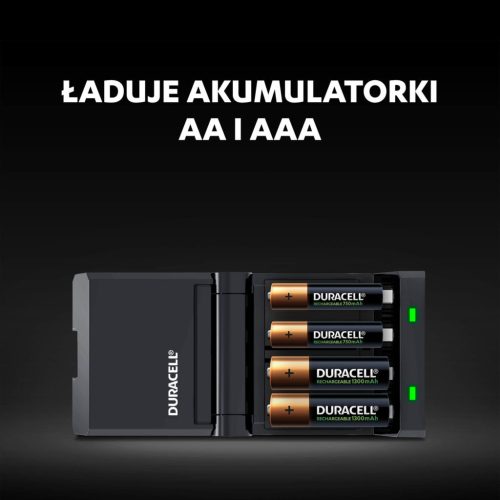DURACELL CEF14 + 2x AA + 2x AAA töltő DUR037199 elemekkel