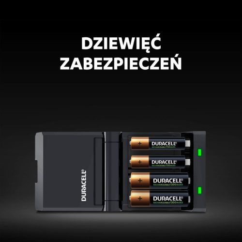 DURACELL CEF14 + 2x AA + 2x AAA töltő DUR037199 elemekkel