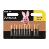Duracell Basic AAA LR03 alkáli elemek buborékfólia 10db