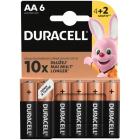   Duracell Basic AA LR6 MN1500 1,5 V alkáli elemek 6 db-os buborékcsomagolás