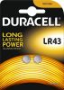 DURACELL LR43 V12GA 1,5V alkáli gombelemek 2 db-os buborékcsomagolás.