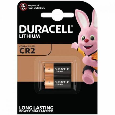 DURACELL speciális lítium akkumulátorok DLCR2 CR2 3V 2 db-os buborékcsomagolás