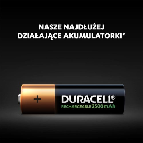 ELEMEK Duracell ÚJRATÖLTHETŐ AA 2500MAH HR6 akkumulátorok 4 db-os buborékcsomagolás