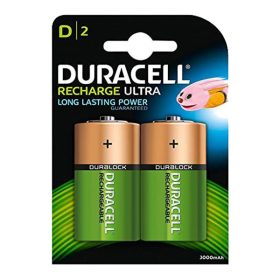   ELEMEK Duracell ÚJRATÖLTHETŐ HR20 D 3000MAH NIMH akkumulátorok Buborékfólia 2 db