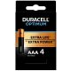 DURACELL OPTIMUM AAA LR3 alkáli elemek 4 db